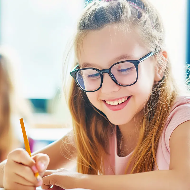 Niños aprendiendo inglés en Kent College Vícar